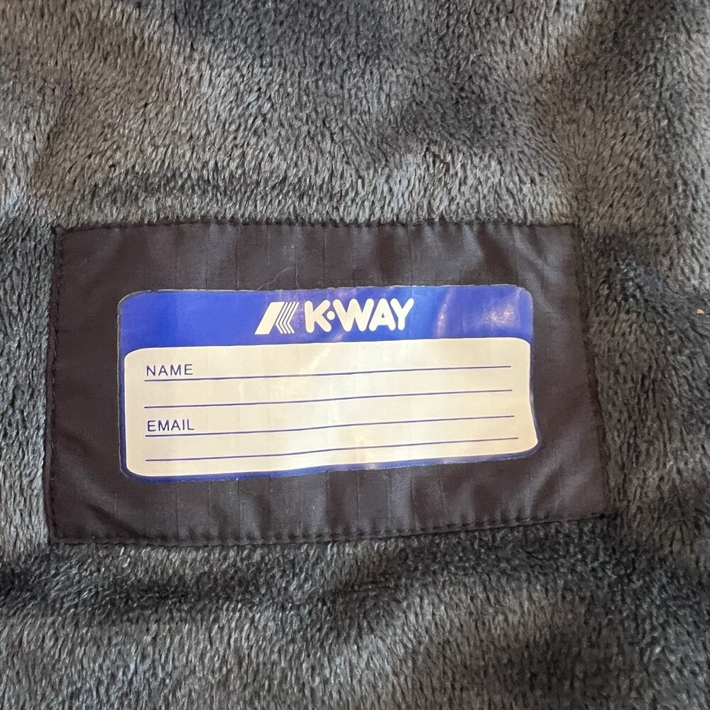 K-WAY Jack Ripstop Marmotta Full‎ Zip Fleece Lined Jacket Navy Blue Size XL - Picture 10 of 16